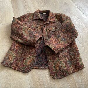 Laura Ashley Multicolor Tapestry Jacket